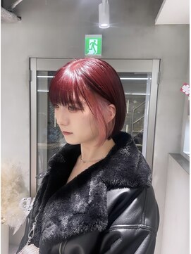 スイ 松戸(SUI) 大人ボルドーとインナーカラー♪