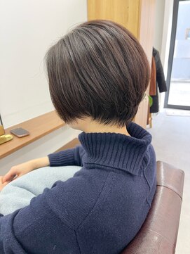 ランプ(Lamp) 白髪染め/髪質改善/中野/ボブショート ビフォアー＆アフター