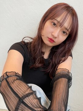 グリンプス 大濠店(Glimpse) シースルーバング 顔周りレイヤーカット 透明感 イメチェン