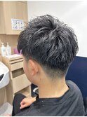 【メンズカット】ツーブロショートレイヤースタイル
