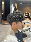 細め波打ち,無造作パーマ [柏/メンズサロン/メンズパーマ]
