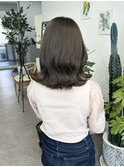 ダブルカラー でつくる透明感ブラウンベージュ
