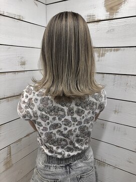 ハーツ(Heart's) 白髪ぼかし脱白髪染めミディアムレイヤー40代50代60代♪