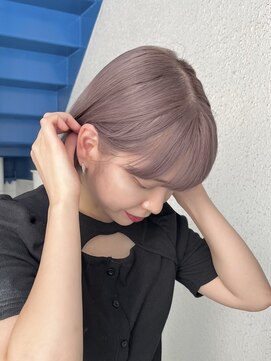 レターバイノベル(letter by novel) ダブルカラーハイトーンミルクティーベージュブリーチカラー