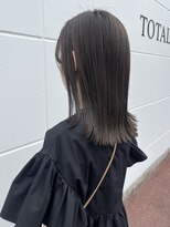 ユウヘアー 千代田橋店(U Hair)&nbsp;グレージュ×ミディアムヘア