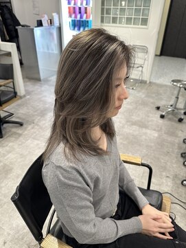 カラ 京都河原町(Kala) ハイライトバレイヤージュダブルカラーケアブリーチ20代30代