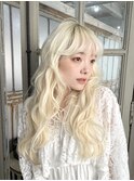 ホワイトブロンドダブルカラーケアブリーチハイトーン