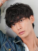 シャドウパーマ名古屋テテ風ゆるめパーマ韓国ヘア波巻きツイスト