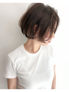 ワン バイ ジ エクト(One by The Ect) 【似合わせ】小顔/フェザーショート/ラベンダーミルクティー