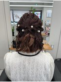 ボブヘアのハーフアップアレンジ【清板】