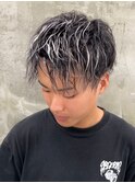 波巻きツイストスパイラルパーマ/フェザーパーマ/眉毛/メンズ