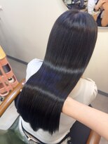 ヒョンミョン ライズバイレボ 柏西口店(hyon myon/RISEbyREVO)&nbsp;ブルーブラック/艶髪/暗髪