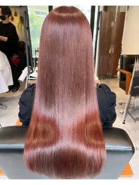 フォルテ 草薙店 アプリコットオレンジ　ハイライトカラー