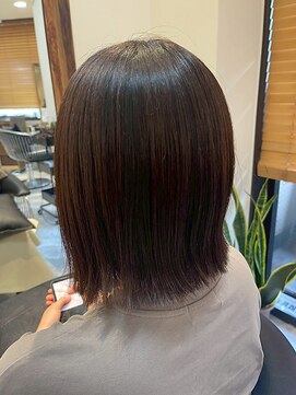 ヘアリゾート粋 トゥジュ 池袋東口店(tujuh) ショート/ボブ/切りっぱなし/シアーブラウン