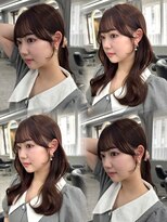 ボタン ハカタ(VOTAN hakata) 市野瀬裕奈/博多韓国ヘア/顔周りカット/マロンブラウンカラー