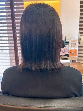 【104.カラー×髪質改善】縮毛矯正・白髪染め・ショートカット♪