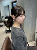 梅田/クラゲヘアー/オリーブグレー/小顔/ココアベージュ