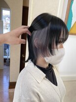 メルク(merc)&nbsp;レイヤー ボブ ショート インナーカラー 韓国