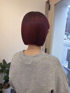 シアアルン 新小岩店(SHEER alun) ボブ×レッドカラー