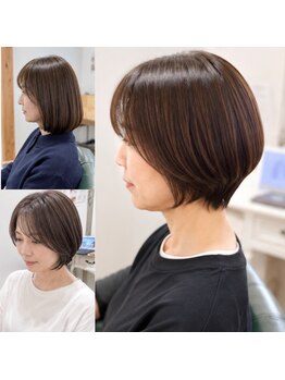 ヘアアトリエ ナイン 岡部店(hair atelier nine)の写真/大人ショートが得意なお店を探すなら当店へ。一人一人合わせた提案で◎！