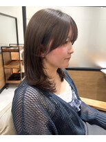 フリッカ(Flicka)&nbsp;ミディアムレイヤー×ブラウンベージュカラー