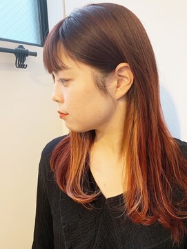 コンパス(COMPASS) レッドブラウン×イエローオレンジ