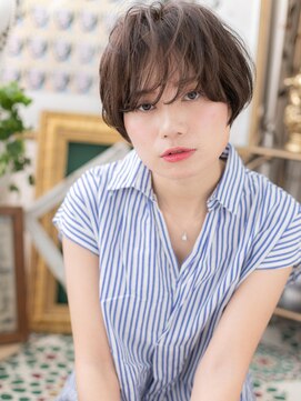 カバーヘア イヴ 戸頭店(COVER HAIR EVE) 黒髪も◎外国人風ニュアンスラフショートa戸頭20代30代40代