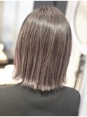 【HOLON】夏のイメチェンフォギーベージュ切りっぱなしボブ