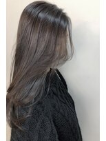 フロート 小阪店(float) アッシュグレー_マロンベージュ Aラインボブ かきあげ