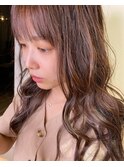 巻きと透明感カラー