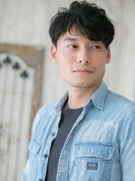 グルーミングサロン バーバー キャッスル 北浦和西口(Grooming salon Barber Castle) ニュアンスパーマのルーズツーブロックショートM