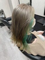 エンカウントバイマハロ 千葉(encount by mahalo)&nbsp;ミルクティーベージュ×グリーン