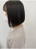 パツっと前下がりボブ♪