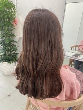 リル(re'll) 《花屋併設》オレンジベージュ［酸性ストレート/ヘアセット]