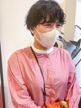 ヘアーアイスカルテット(HAIR ICI QUARTET) マッシュショート　パーマ