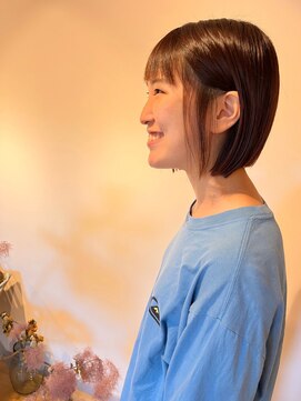 ノハナ(nohana) 大人可愛い切りっぱなしボブ