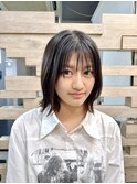 ボブ/切りっぱなしボブ/縮毛矯正
