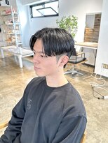 ザ オーダー(THE ORDER)&nbsp;韓国マッシュウルフメンズヘアセンターパートウルフツーブロック