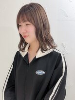 ラミエ バイ メルト 吉祥寺(lamie by melt)&nbsp;"久保田"ラベンダーベージュフルバング伸ばしかけ切りっぱなし