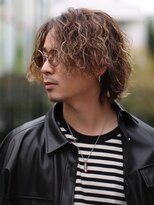 オルト(Altn)&nbsp;大人の波巻きスパイラルパーマミディアムロングメンズカットヘア