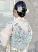 浴衣着付けアップ 8/5のご予約は店舗に直接お問い合わせください