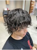 ロン毛スパイラルパーマ