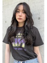 ブルックス&nbsp;ダークアッシュ シアーカラー セミディ 魅力倍増カール 姫カット