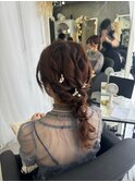 お呼ばれヘアセット編みおろし【高崎】