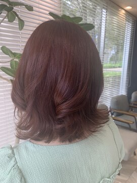 アース 三田南ウッディタウン店(HAIR&MAKE EARTH) 透明感カラー★ダブルカラーピンクブラウン