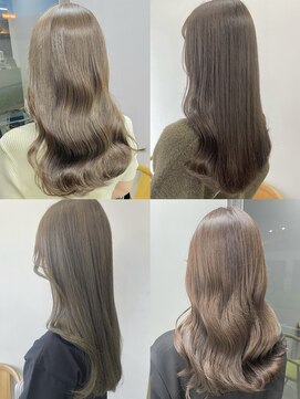 ヘアー アイス 御器所本店(HAIR ICI) 大人美人アッシュオリーブショコラアッシュ韓国ヘアモテ髪