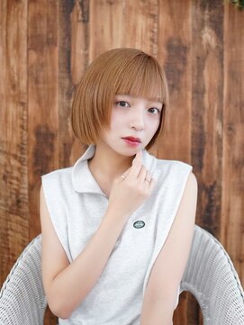 ラフィス ヘアー エイル 京橋店(La fith hair ail) 【La fith】切りっぱなしボブ×レイヤーカット×ケアブリーチ