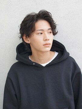フォーエックス(hair salon XXXX) men'sセンターパート　韓国　ビジネスマンにも