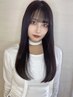 カット+ケアカラー+髪質改善プラチナストレート+9種オッジィオットTR+UFB
