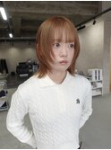 レディース アプリコットオレンジ/ウェーブショート［新潟］